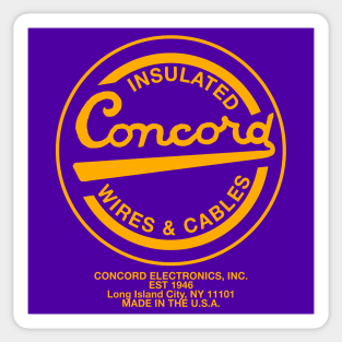 Concord Electronics, Inc. Sticker